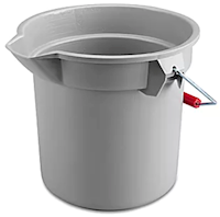 BUCKET, RUBBERMAID, WIDE POUR SPOUT, 14-QUART, GRAY, 1/CT MAIN